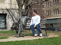 USA - Bloomington & Normal IL - Jo with Abe (9 Apr 2009)
